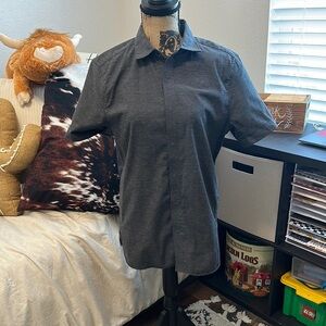 Lululemon Athletica Gray Casual Button Down Shirt
